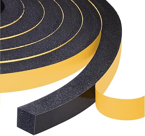 Yotache Cinta de Espuma Autoadhesiva para Juntas 2 Rollos 12" A X 12" G (Nueva Artesanía Adhesiva) para Puertas Insonorización Tira de Sellado
