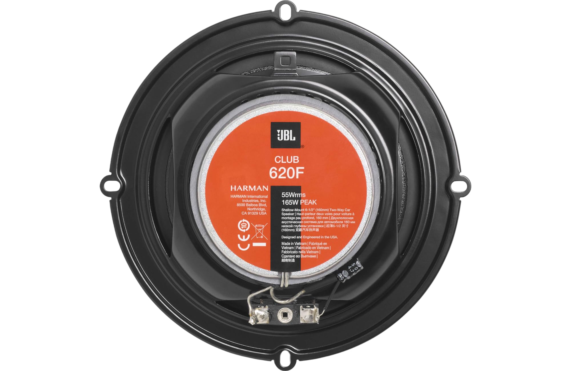 Par De Bocinas Jbl Club 620f 6.5p 55w / 180w 3 Ohms 2 Vías Color Negro