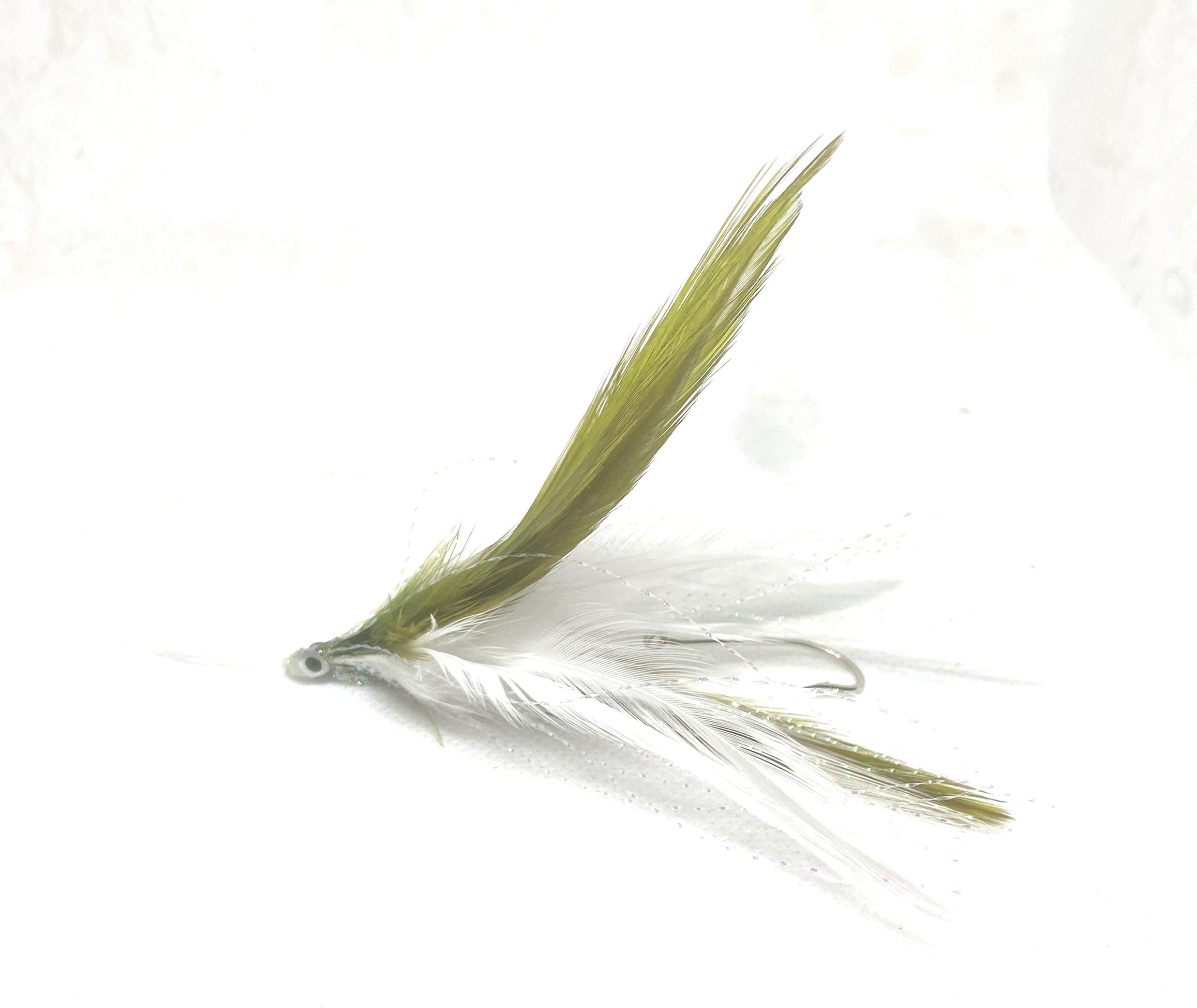Piume da Traina 7cm (Piuma White | Olive)