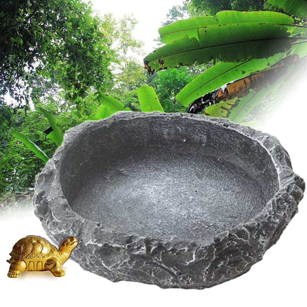 2 Reptilien-Schalen Aus Kunststoff – Als Wasser- Oder Futternapf Für Schildkröten & Geckos