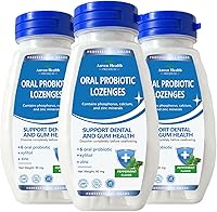 Vista 9 de Pastillas de probióticos orales para la boca, mal aliento y reparación de encías, fusión mineral con zinc + calcio para aliviar la boca seca, escudo
