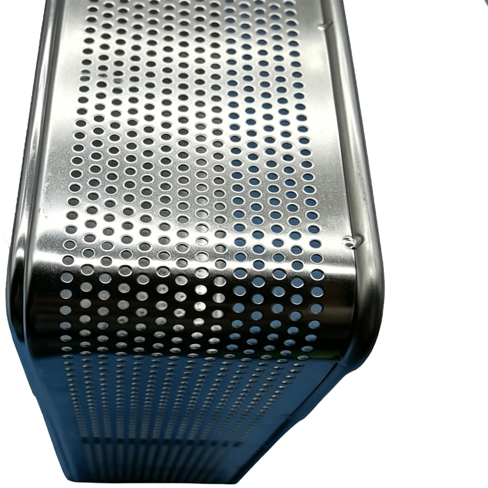 Cesta para instrumentos médicos, bandeja de malla de acero inoxidable 304 para herramientas quirúrgicas, dentales, ortopédicas y otorrinolaringológicas, grado hospitalario, diseño de agujero de 2 mm