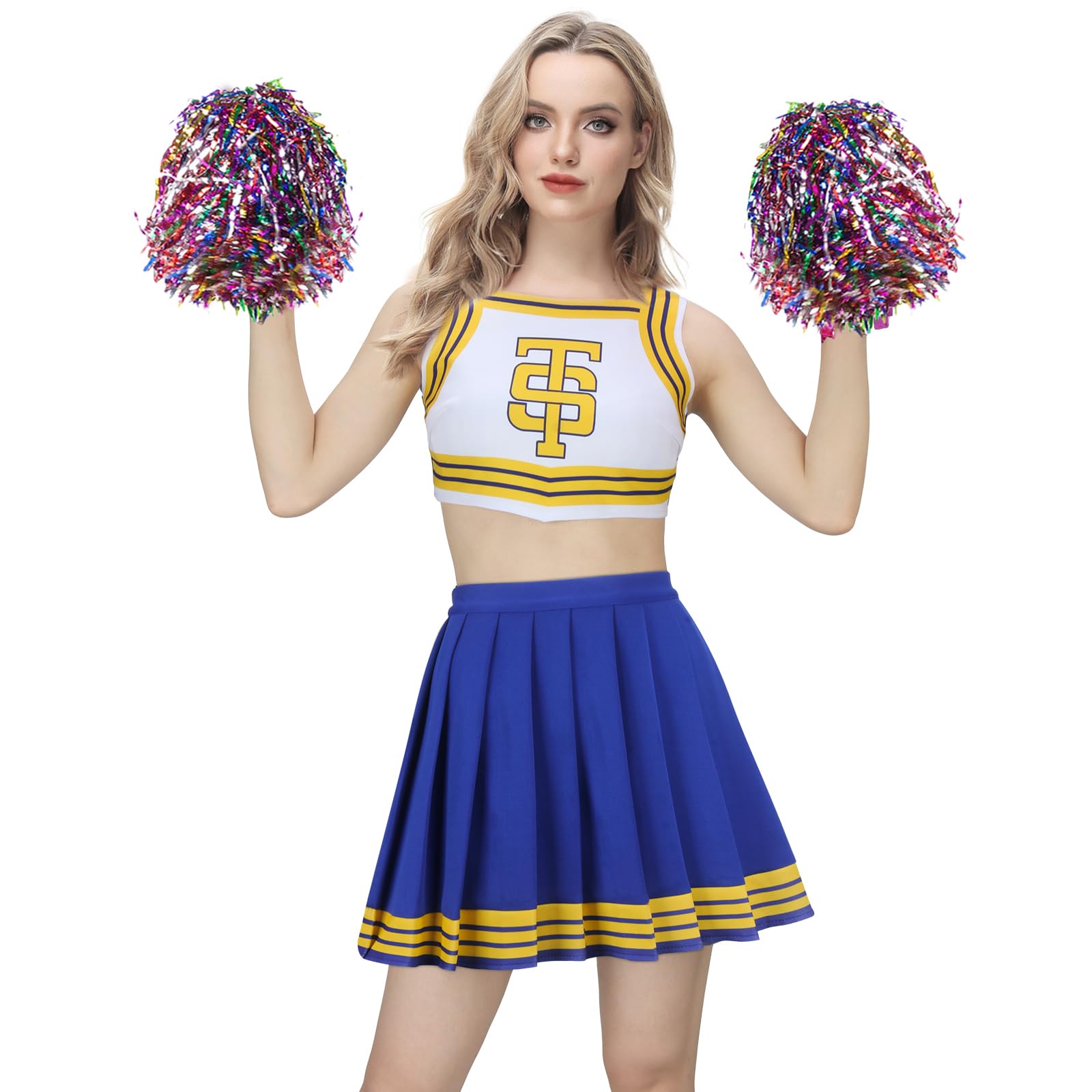 Tay Tay Tay Cheerleader-Kostüm, Uniform, Mädchen, schnelles Cheerleading-Crop-Top mit Faltenrock, Halloween-Outfit