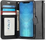 JD Xiaomi Mi 8 Funda, [Protecci?n de Cartera] [Soporte Plegable] Funda Pesada Resistentes Billetera para Xiaomi Mi 8 - Negro