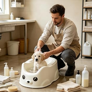 Dog Tubs for Bathing Non-Slip Portable Stable Space-Saving
