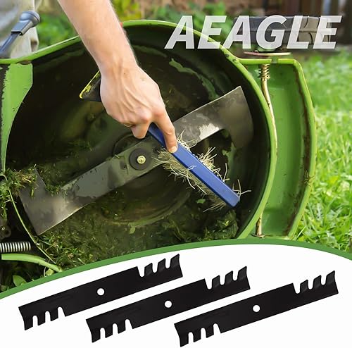 Miniatura 5 de AEagle Cuchillas de cortacésped de cubierta de 48 pulgadas para AM104489 482877 795757 para John Deere Bad Boy Gravely Scag Hustler 481706 482461