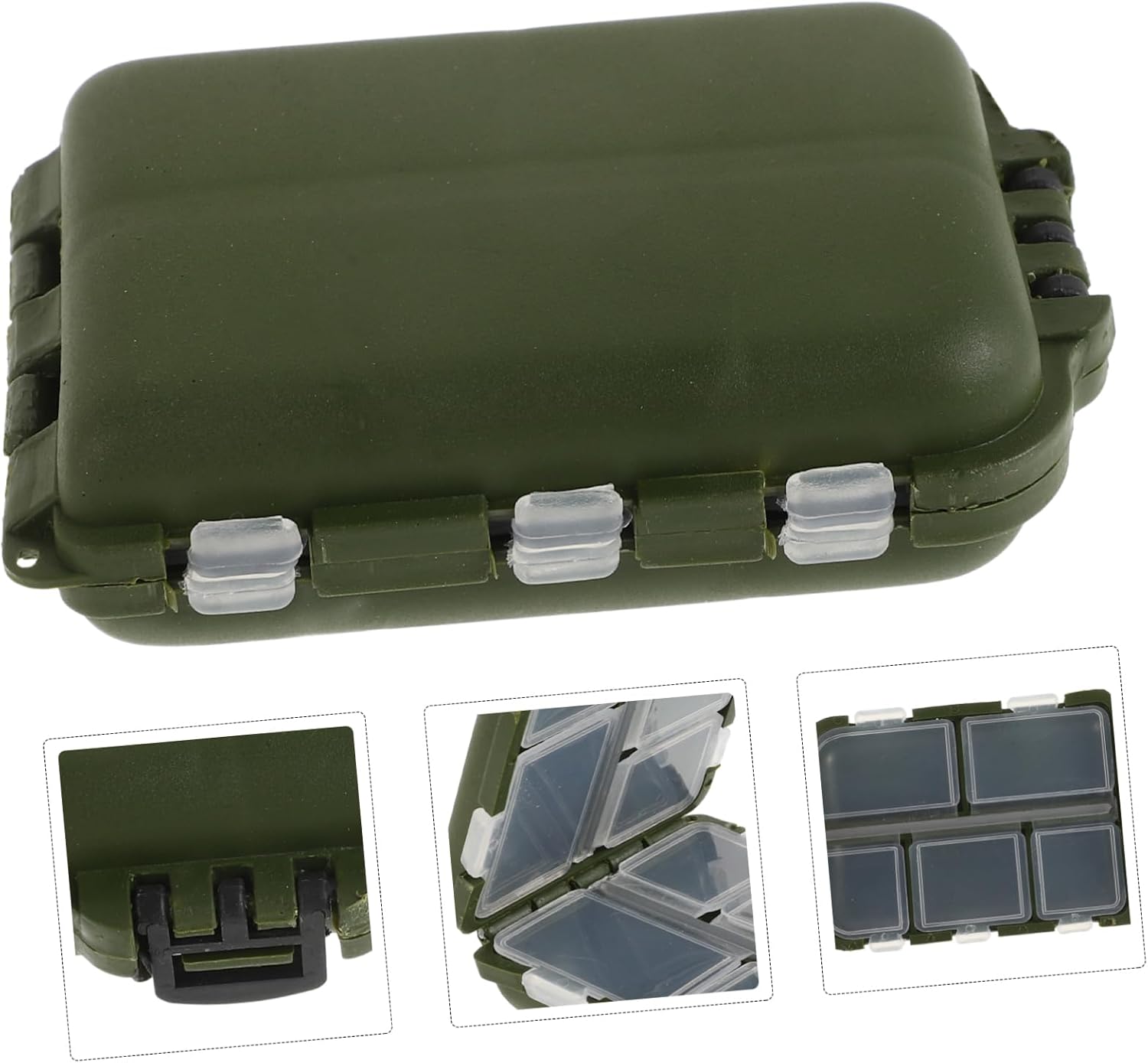 TOYANDONA Fishing Lure Box Double Sided Fishing Storage Container for Hooks Bait Compact and Lightweight Organizer for Anglers the Go