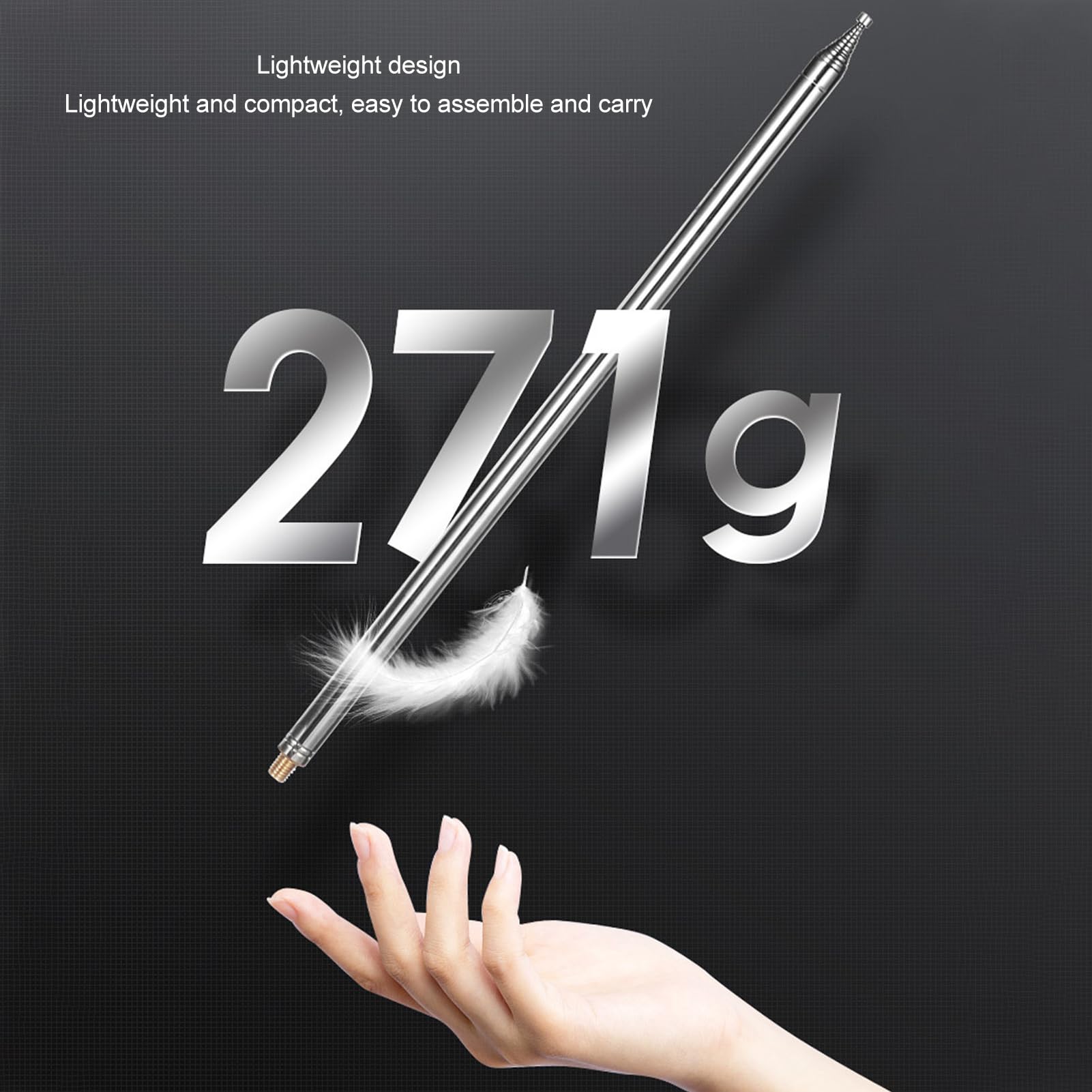 Antenne Télescopique de Remplacement 5, 6 M en Acier Inoxydable pour Magical avec Antenne NV is