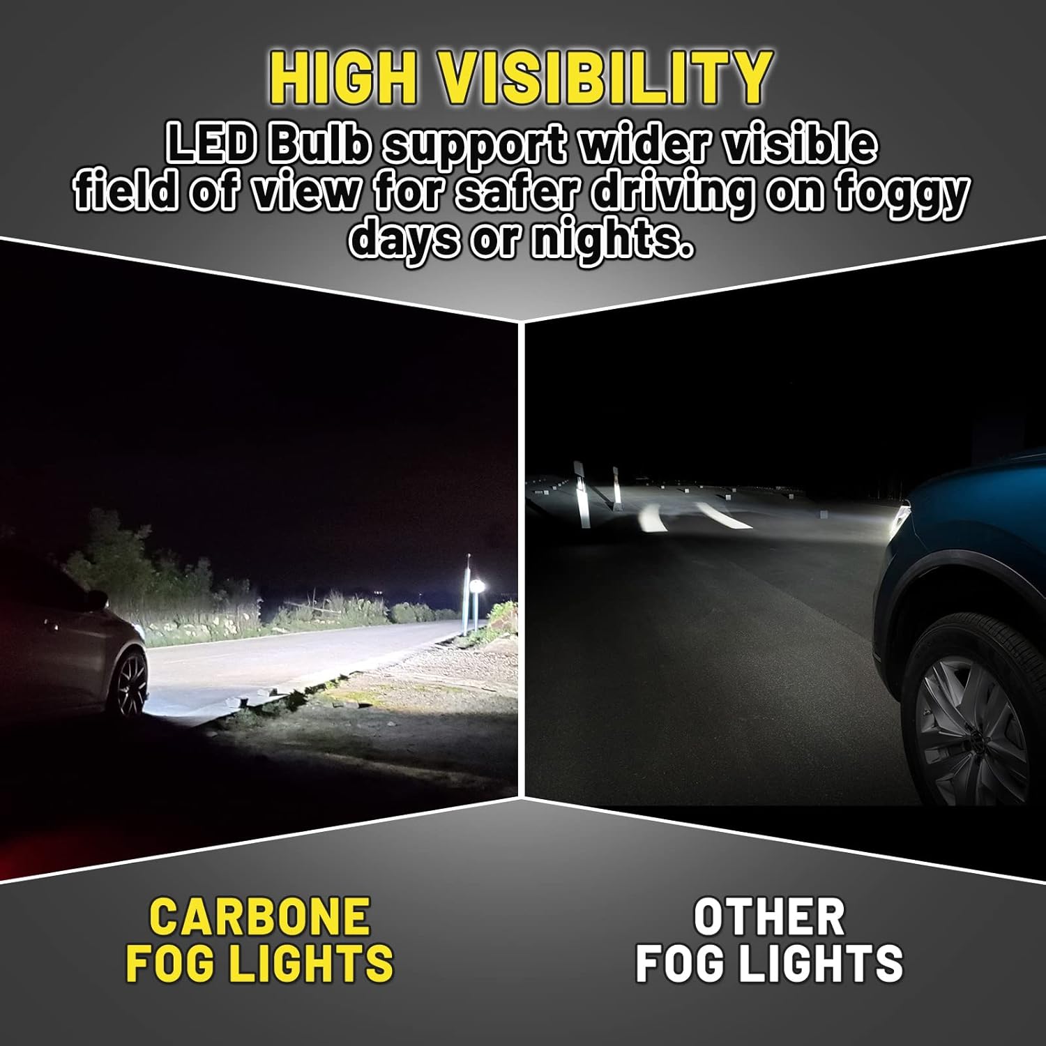 AUTOWIKI Fog Lights compatible for 2014-2016 Volkswagen Golf, 2015 VW GTI Lamps Driver Passenger Replacement LED Bulbs Included