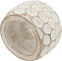 Vista 7 de Saro Lifestyle Servilleteros de madera gruesa (juego de 4), café