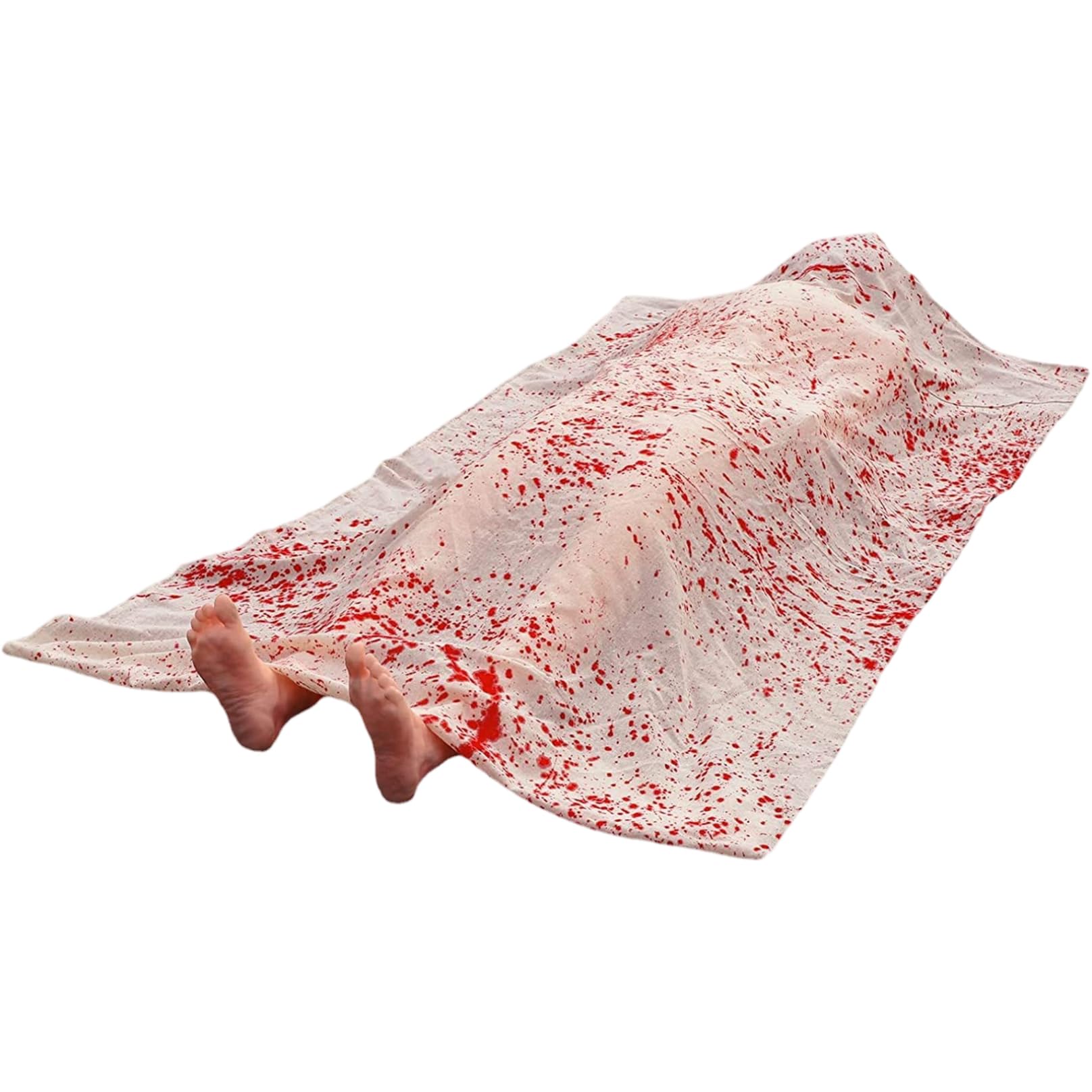 Hbbgdiy Inflatable Dead Victim Prop Halloween Decoration, Scary Body Prop for Haunted House, Party Yard Decor, Outdoor Indoor Horror Halloween Scene