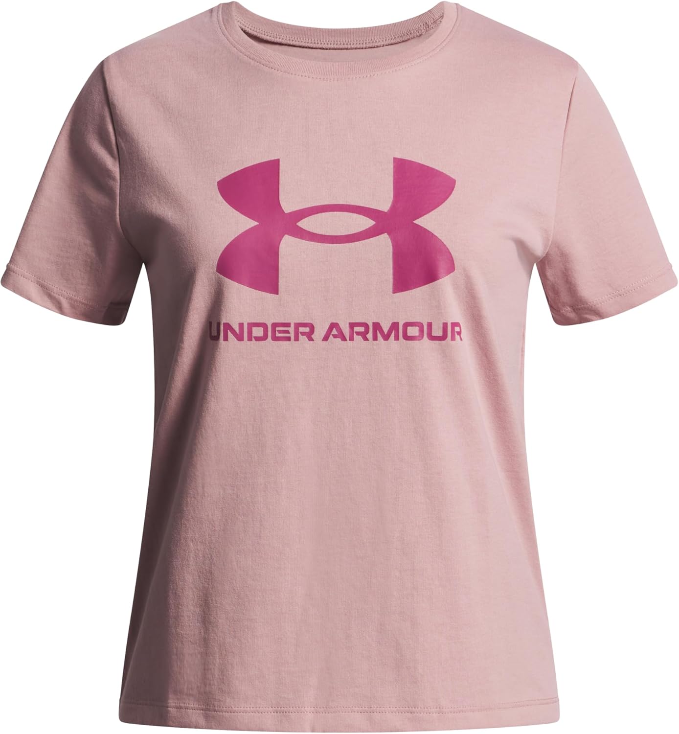 Under Armour Girls Big Logo Short Sleeve T Shirt