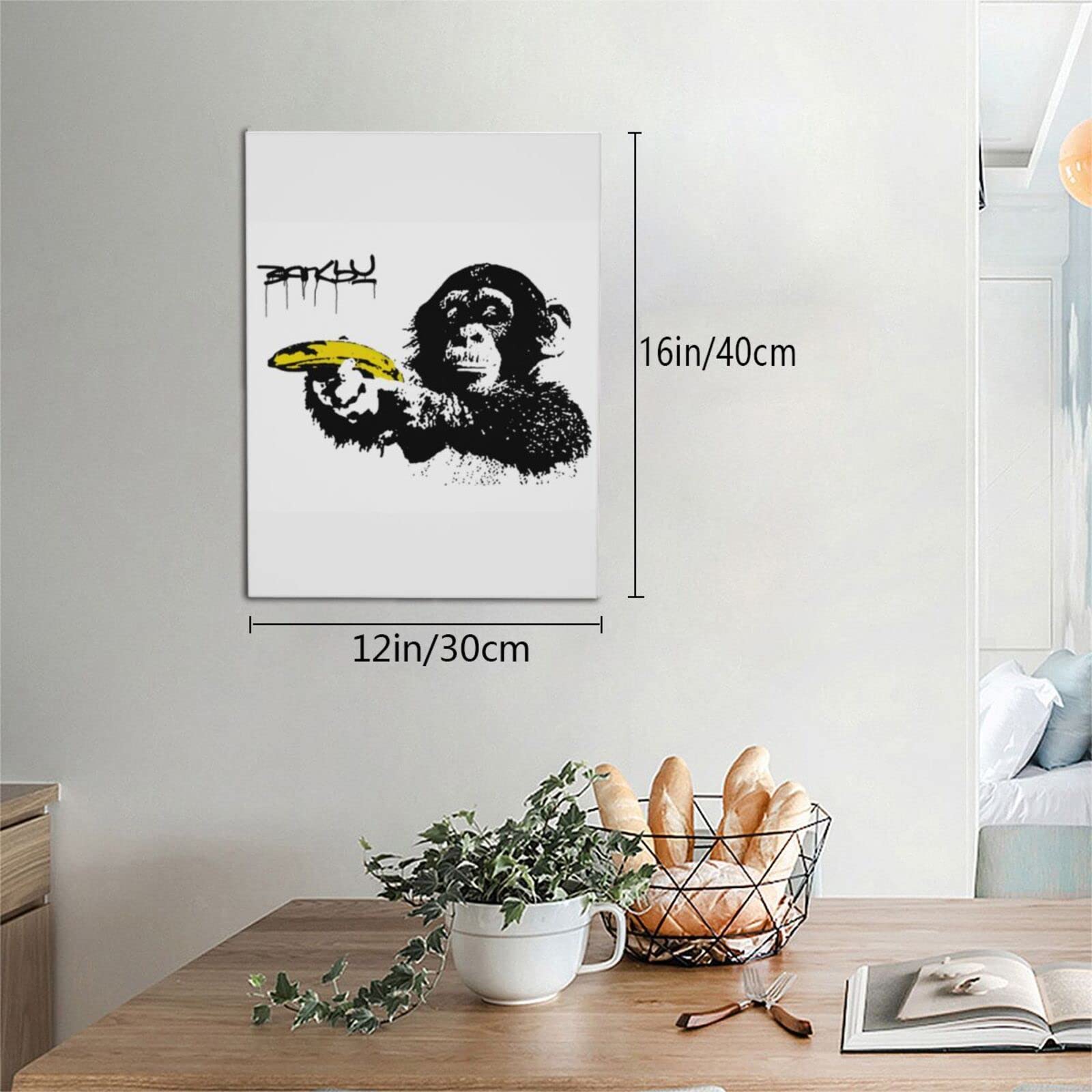 Amazon.co.jp: アートフレーム バンクシー Banksy チンパンジー