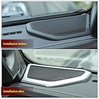 Vista 5 de Cubierta de altavoz A pilar Accesorios interiores para Jeep Wrangler JL JLU Gladiator JT 2018-2024 (plateado)