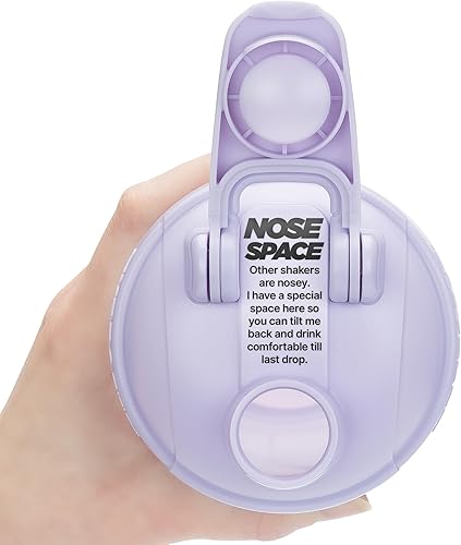 Miniatura 6 de Hydra Cup ProFlow - Botellas mezcladoras de proteínas con bola batidora, tapa a prueba de fugas, asa de transporte oculta, sin BPA, para proteínas