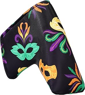 Blade Putter Headcover - Magnetic Closure & Party Mask Design Golf Putter Cover for Scotty Cameron, Odyssey, PING, Cleveland