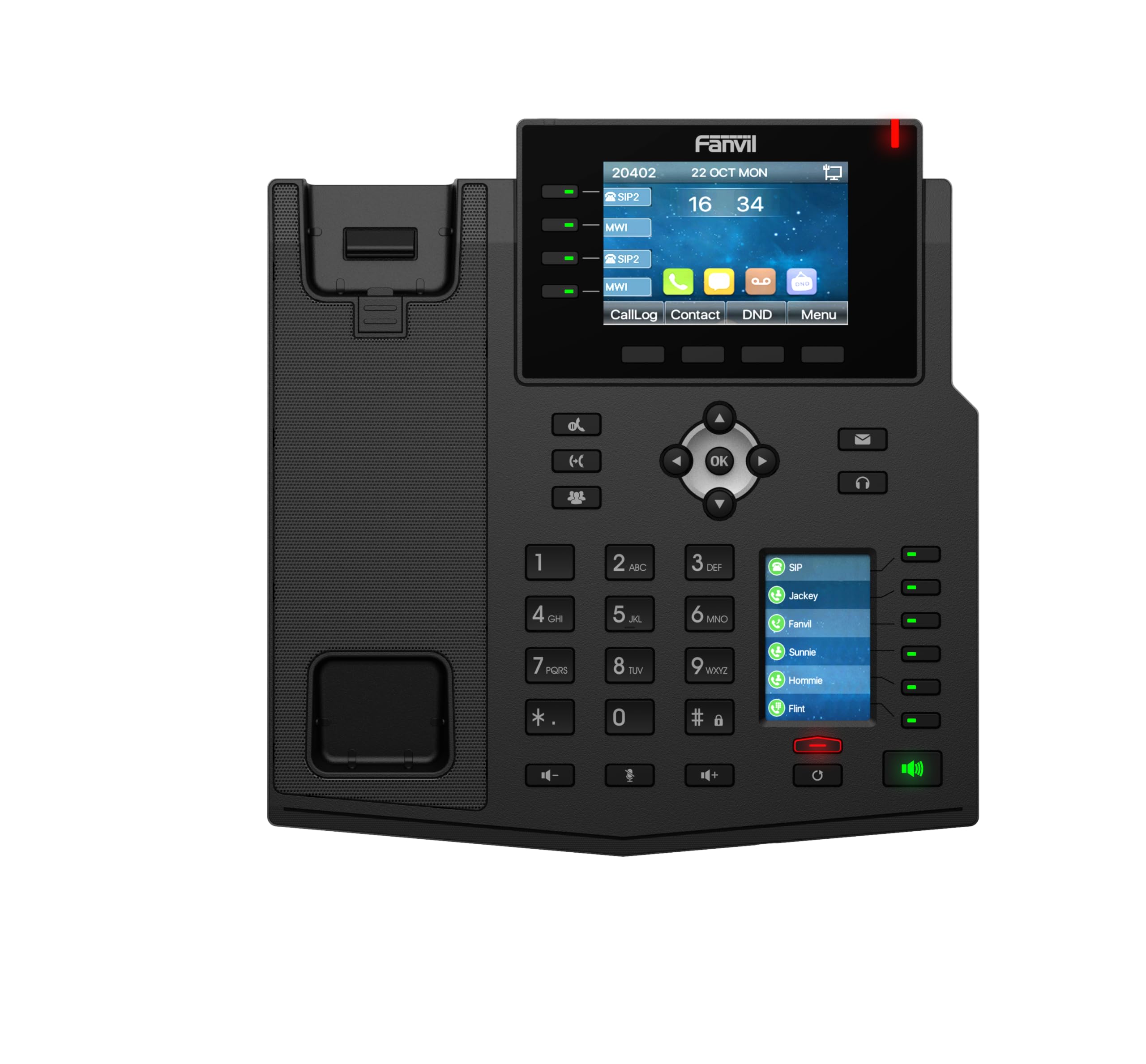 Fanvil X5U V2 IP Phone with 3.5" Color Display, HD Voice, Dual Gigabit Ports, PoE, 16 SIP Lines, Professional VoIP Desk Phone for Office, Call Center and Business Communication-image-40
