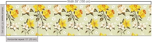 Vista 340 de Ambesonne Tela beige de The Yard, ilustración contemporánea de animales marinos en estilo retro, arte de caballito de mar de cangrejo de pulpo, tela