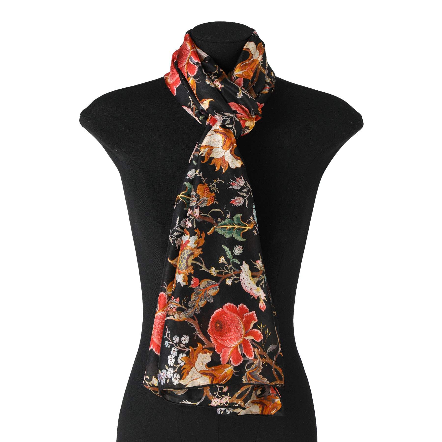 Hamzah Foulard en soie naturelle pour femme | Écharpe avec imprimé inspiré des peintres célèbres | Pashmina en soie grande | Cousu à la main | Accessoire élégant pour cou, cheveux ou épaules