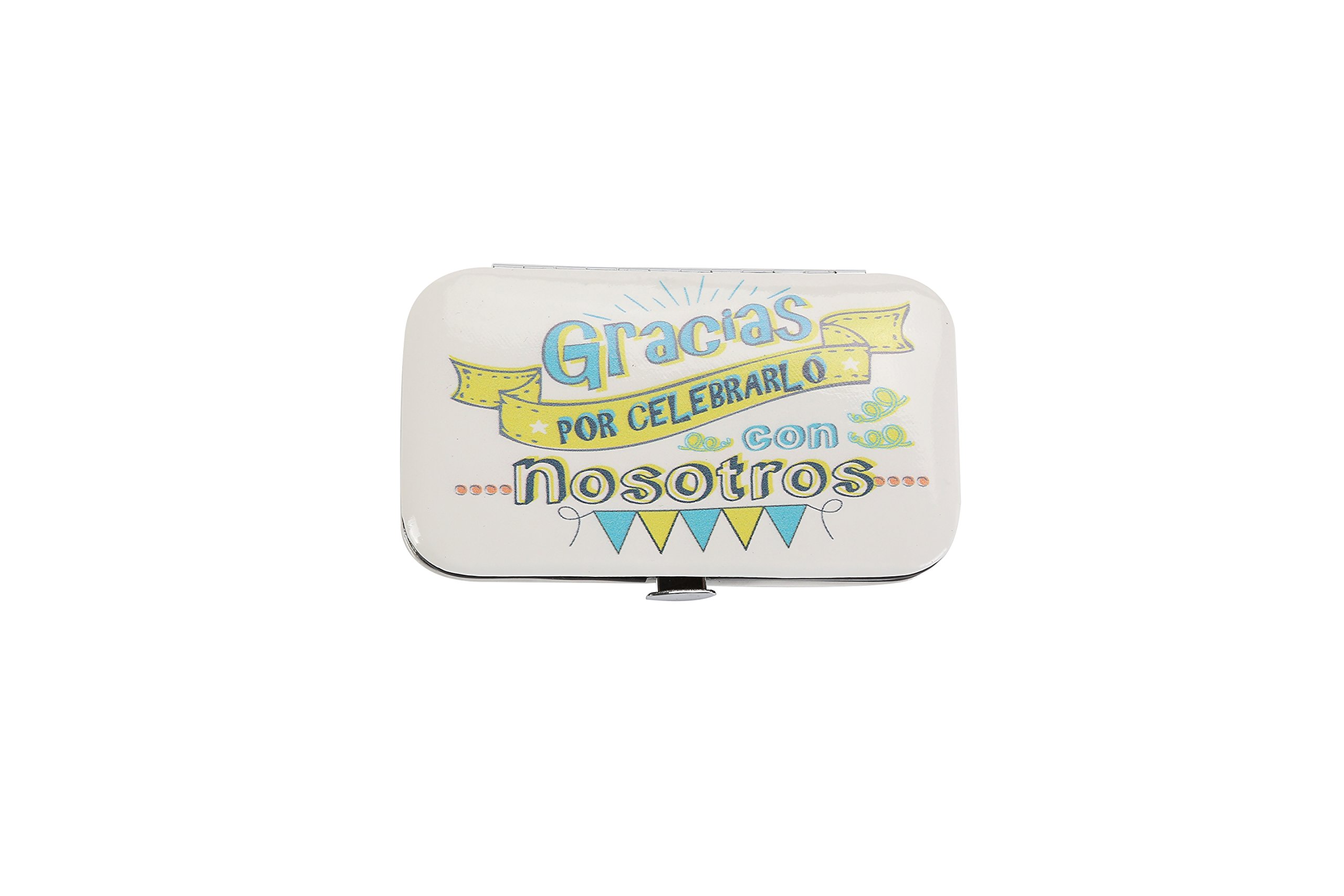 Lote de 20 Sets de Manicura "FRASES" - Estuches, Estuche Manicura Originales Baratos para Detalles de Bodas, Bautizos, Comuniones, Recuerdos y Regalos Cumpleaños. Frases Divertidas Gracias