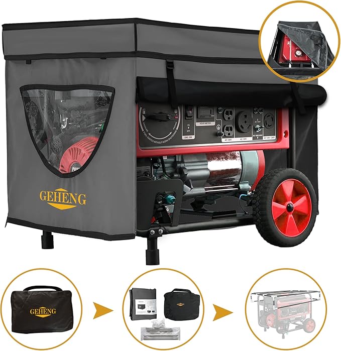 GEHENG Runtime Generator Cover,100 Waterproof Generator Cover, With