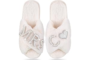 Personalized Initial i do Slippers: A Bridal Essential for Comfort and Style