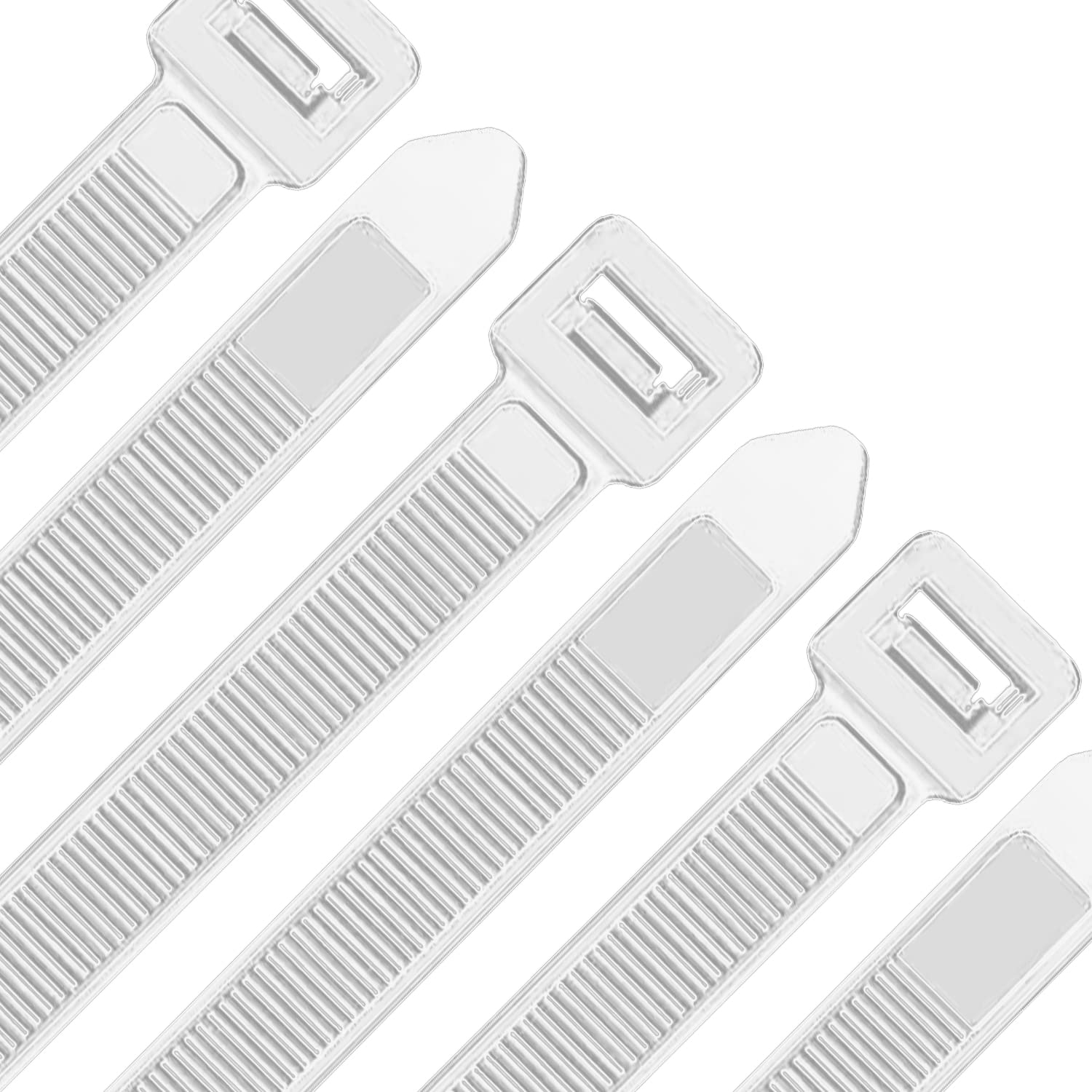 Paquete de 100 bridas de plástico de nailon resistente, grande, resistente, 1020 x 9 mm, resistente, plástico, autoadhesivo, 40.2 pulgadas, extralargas y transparentes