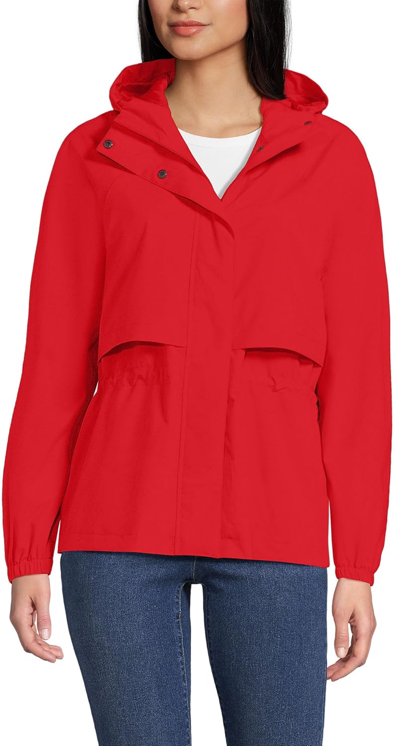 Lands' End Women's Squall Packable Rain Jacket