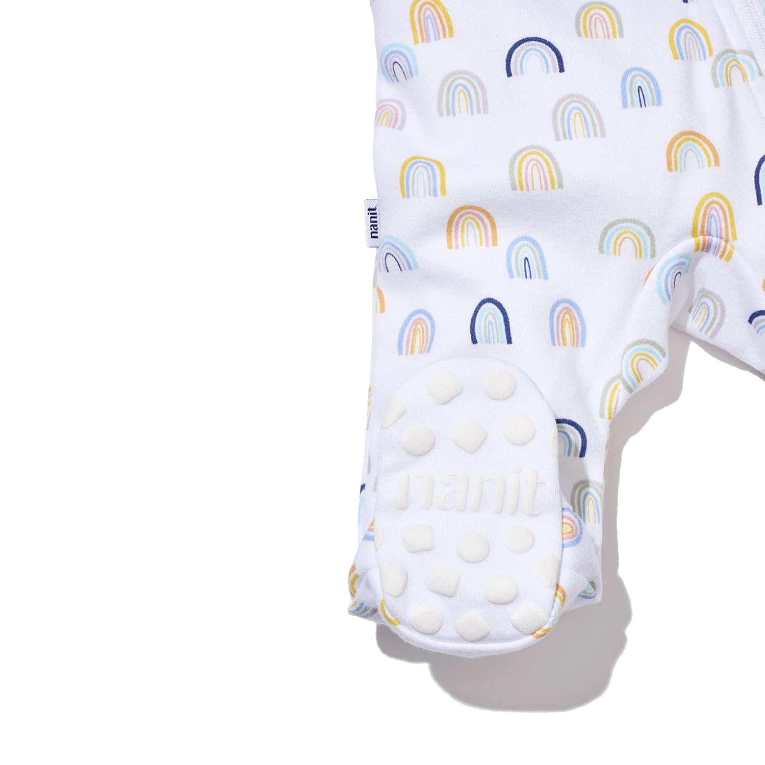 Nanit Sleep Wear Pajamas - 3M, Sweet Rainbows - Image 3