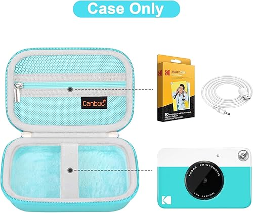 Miniatura 2 de Canboc Estuche de transporte para cámara digital de impresión instantánea Kodak Printomatic, bolsa de malla con cremallera para papel fotográfico,