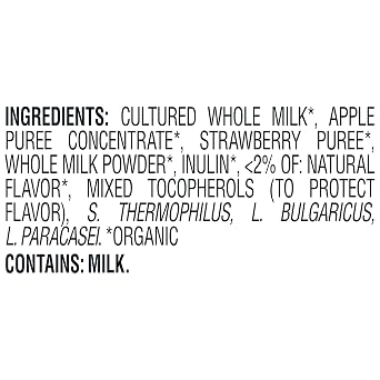 Happy Baby Organics Baby Snacks, Yogis, Freeze Dried Yogurt & Fruit Snacks, Gluten Free Snack for Babies 9+ Months, Strawberry, 1 Ounce