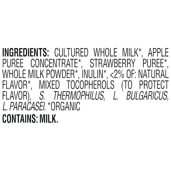 Happy Baby Organics Baby Snacks, Yogis, Freeze Dried Yogurt & Fruit Snacks, Gluten Free Snack for Babies 9+ Months, Strawberry, 1 Ounce