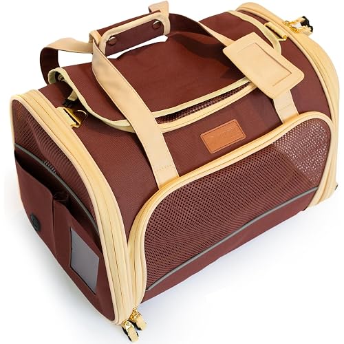 Cat Carrier Soft Dog Carrier for Small Dogs Airline Approved Pet Carrier for Cat Dog Travel Bag Large Cat Bag Small Dog Bag Puppy Carrier