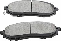 Vista 3 de A-Premium Juego de pastillas de freno de cerámica delanteras y traseras compatibles con los modelos Nissan e Infiniti - G37 (Sedan), Murano, 370Z