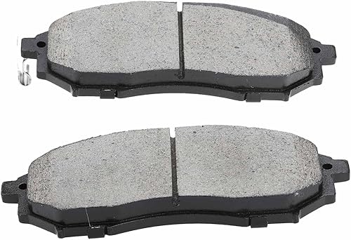 Miniatura 3 de A-Premium Juego de pastillas de freno de disco de cerámica delanteras y traseras compatibles con modelos seleccionados de Nissan e Infiniti - G37