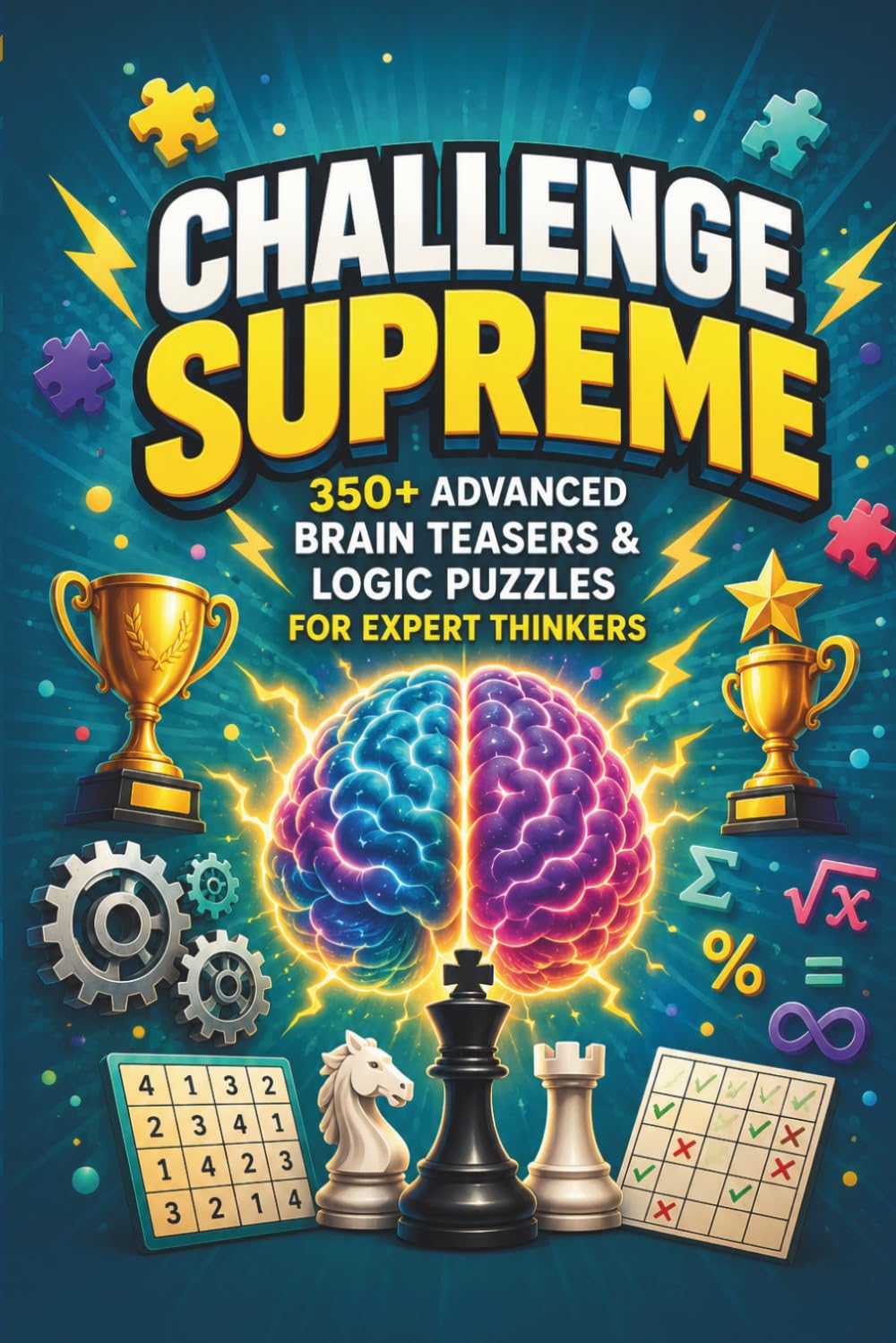 Challenge Supreme: 350+ Advanced Brain Teasers & Logic Puzzles for Expert Thinkers