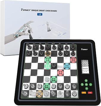 Electronic Chess Set, Computer Chess Game, Electronic Chess Board Game, Chess Set Board Game, Electronic Chess Set Game, Chess Sets Games Lovers, for Beginners Great Partner for Play and Practice.
