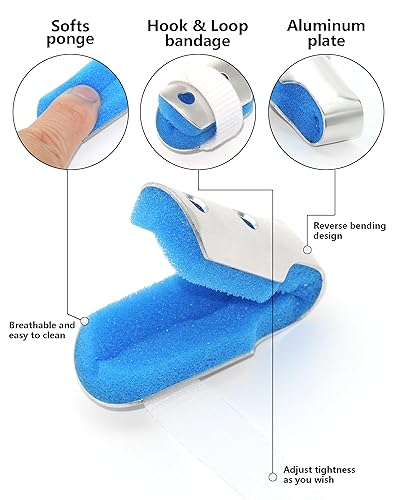 Miniatura 3 de Teroys - Férula de aluminio para dedos rotos enderezar la artritis paquete de 3 tamaños