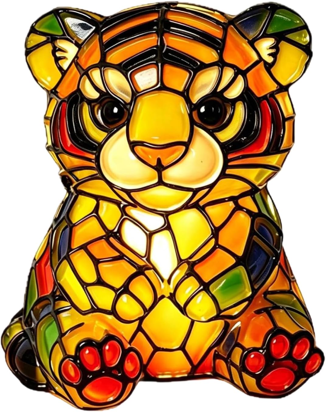 Animal Resin LED Night Light Desktop Figurine Statue Home Decor(I 1)