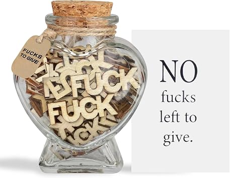 Fucks to Give - Funny Swear Jar Gift for Men & Women - Desk Decor