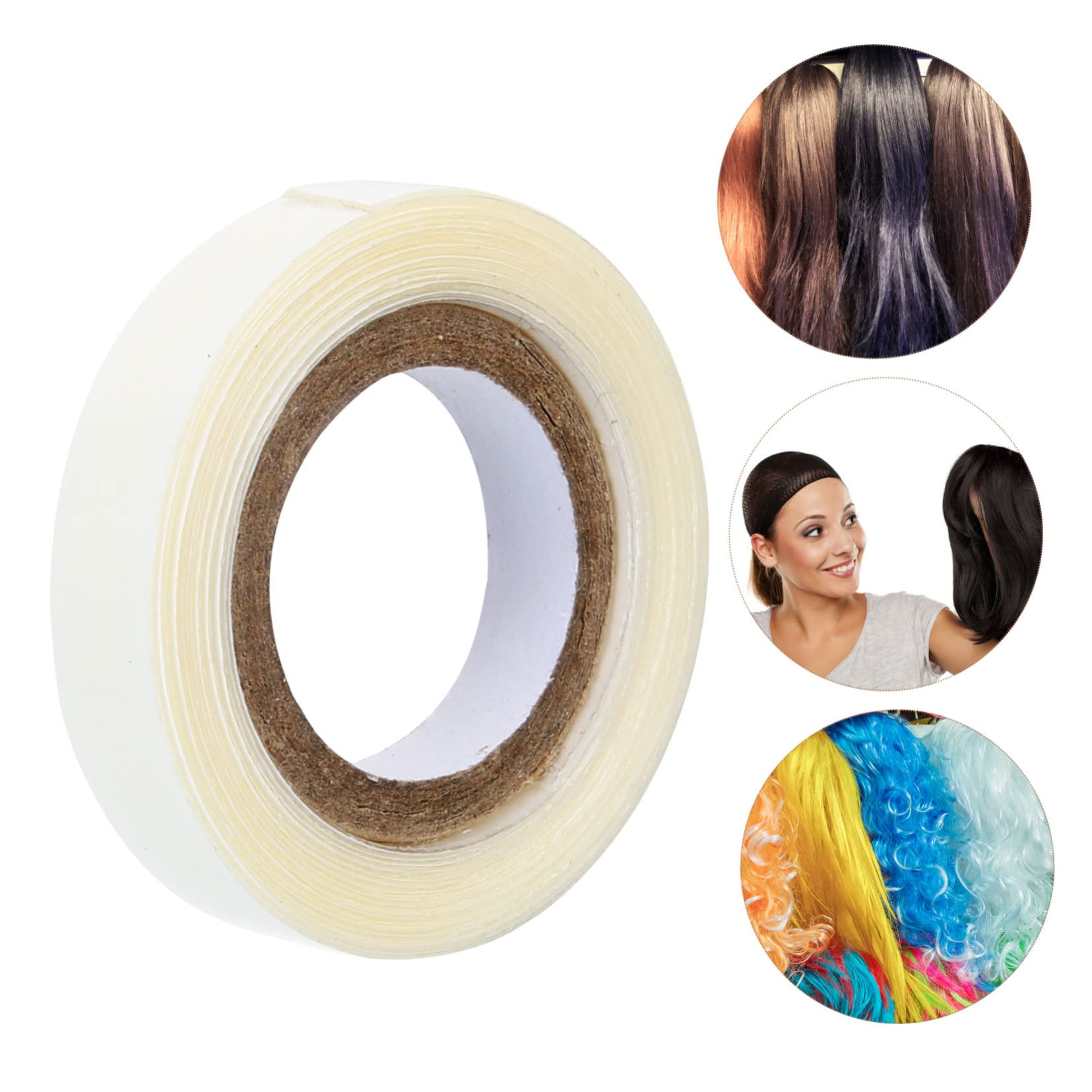 BELLIFFY 2 Rolls Heavy Duty Double-Sided Tape for Lace Wigs 3 Yards Strong Adhesive Wig Tape Roll Skin-Friendly