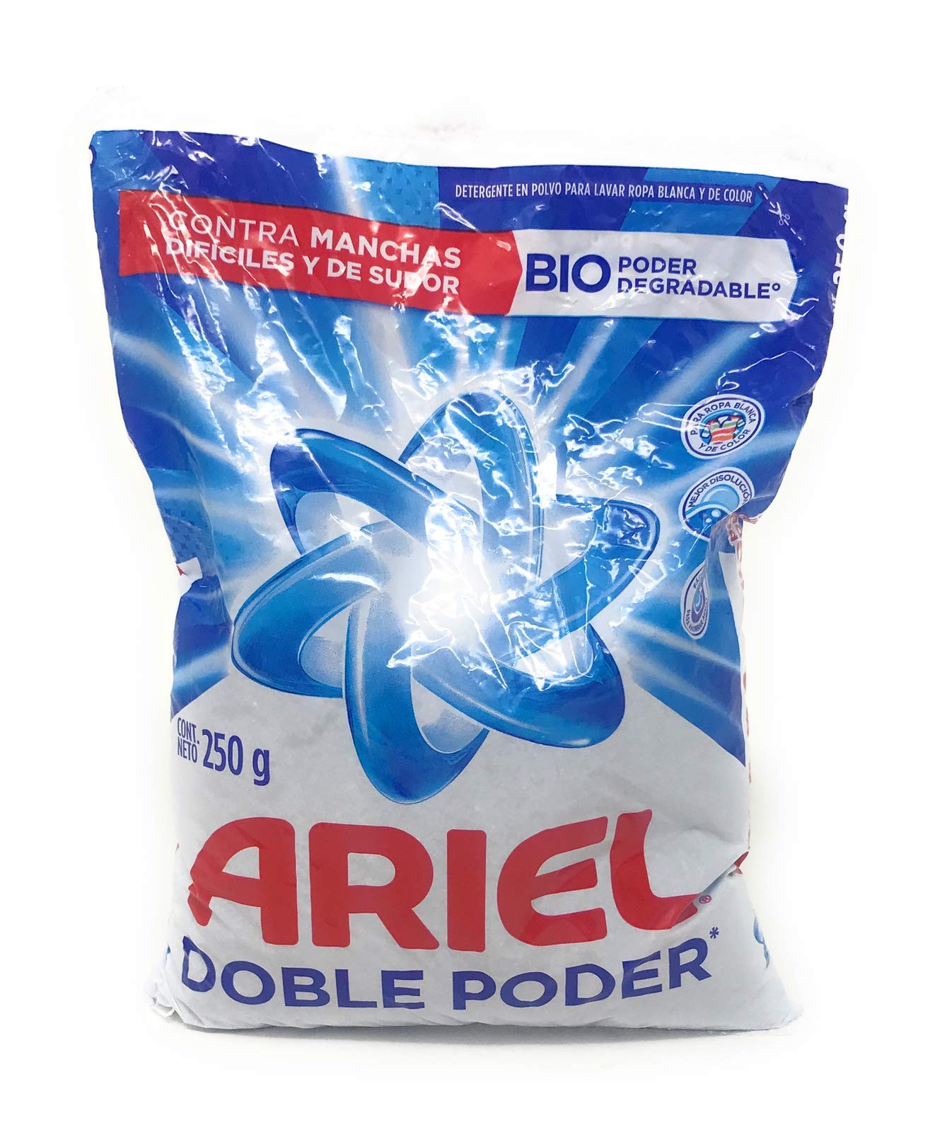 Ariel Double Power Detergent Powder 250g/8.8 Oz (4 Pack)