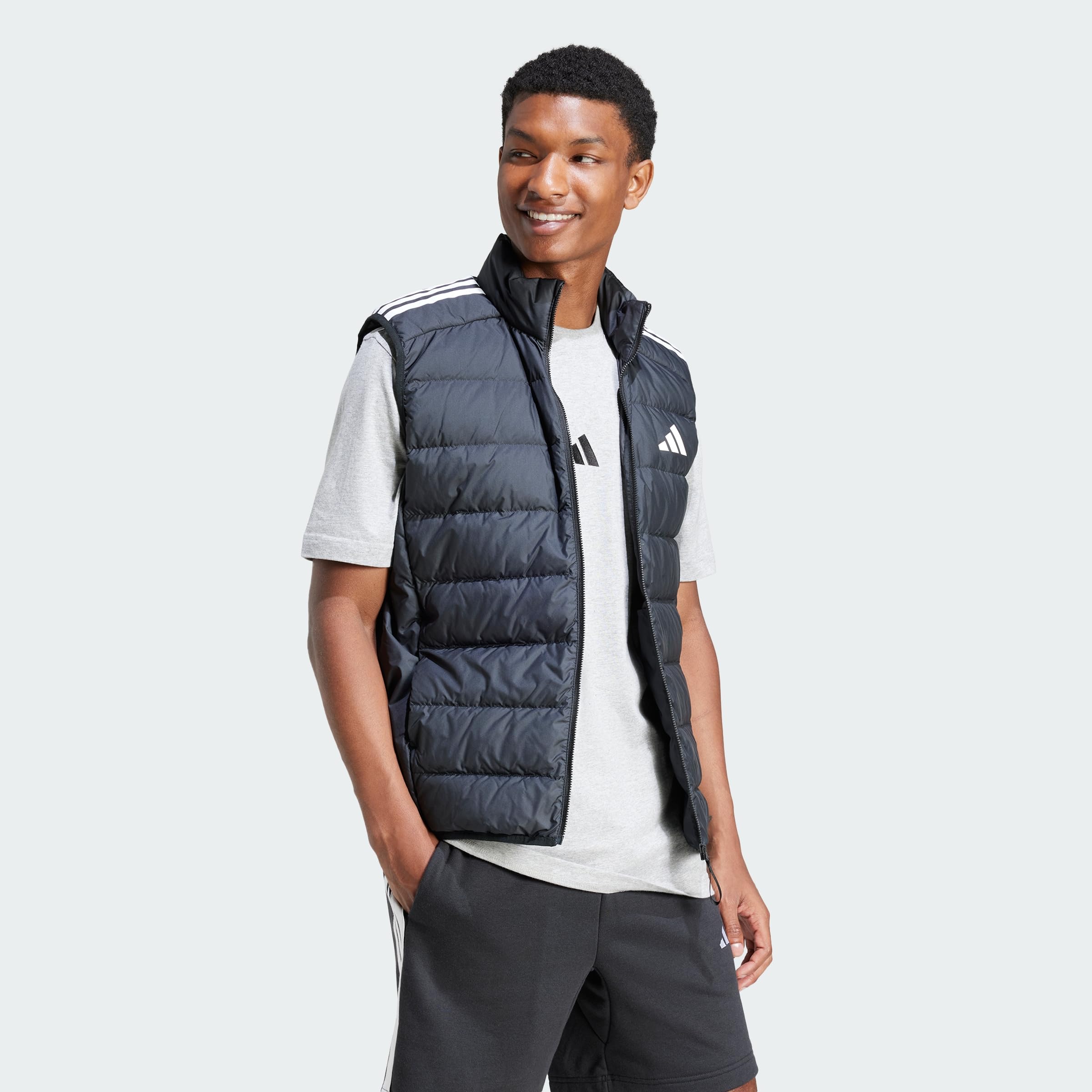 adidas Koszulka Mężczyźni Essential Three Stripes Single Jersey Tee