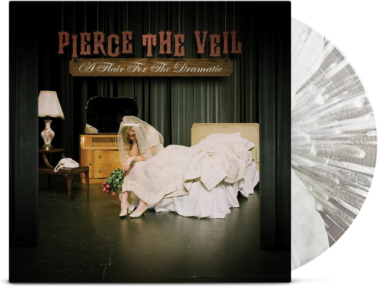 A Flair For The Dramatic Cloudy Clear W/ White Butterfly Splatter Pierce The Veil