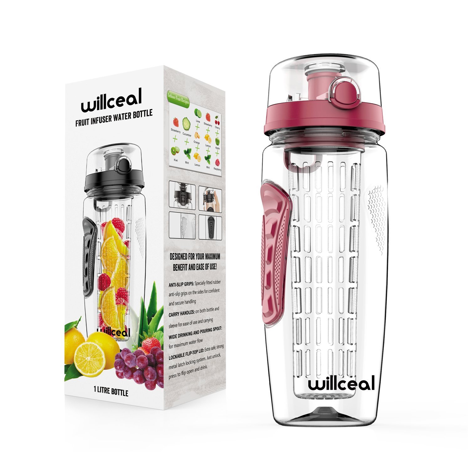 Willceal Edelstahl Isolierflasche 500 Ml – Doppelwandig, Vakuumisoliert, Hält 24h Kalt / 12h Warm, Auslaufsicher