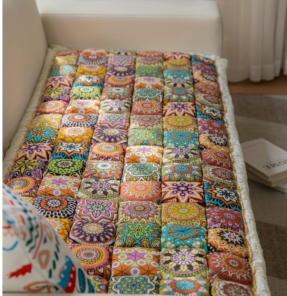 Bohemian Style Cotton, Suitable for 2/3 Seat Sofas, Living Room Sofas, Washable, Easy to Care for