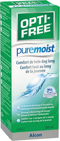 Opti-Free 10112547 PureMoist Solution Multifonctions de Décontamination en Flacon - 2
