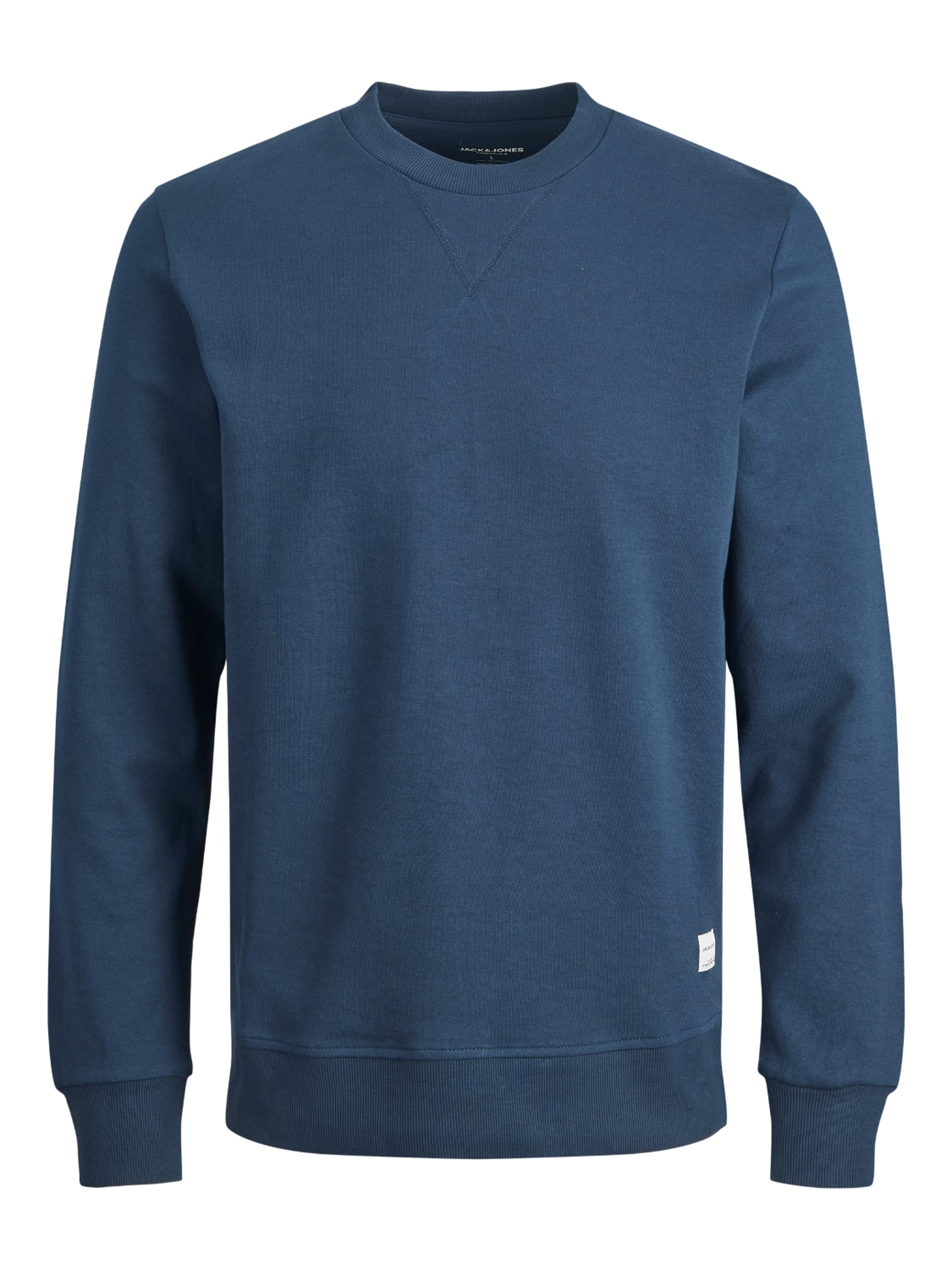JACK & JONES Jjebasic Sweat Crew Neck Noos 12181903, For Men (Blue (Insignia Blue/Reg), Small)