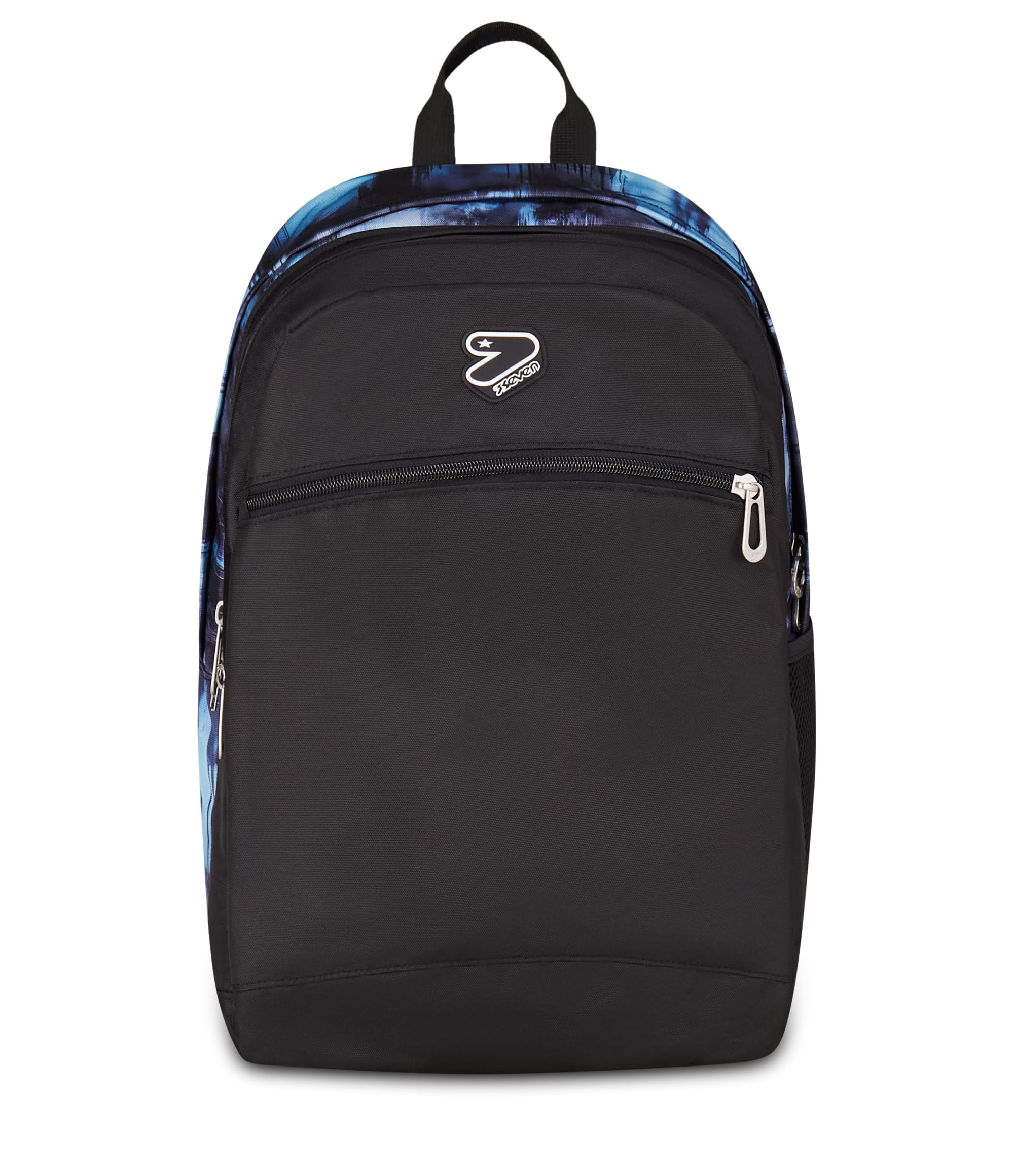 Seven Zaino Scuola The Double Pro XXL Detach, Blu, 34 L, Doppio Scomparto, Cuffie wireless incluse, Zaino Staccabile e reversibile, Tasca porta pc, Tasche multiuso, Scuola media e superiore, Ragazzi