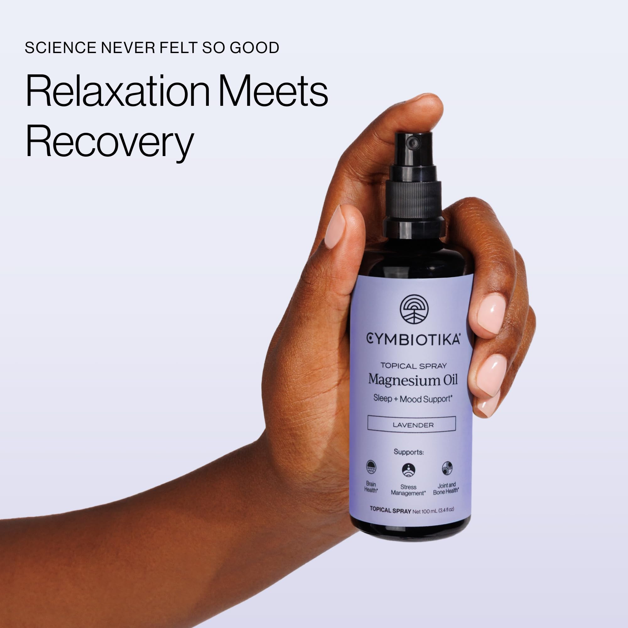 CYMBIOTIKA Topical Magnesium Oil Spray for Muscles, Recovery & Sleep — Amazon image 2